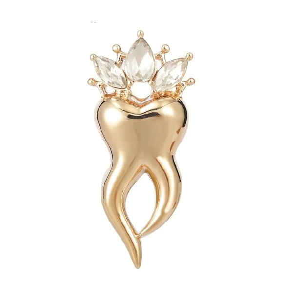 Vazira Queen Jewelry - Crown Tooth Brooch